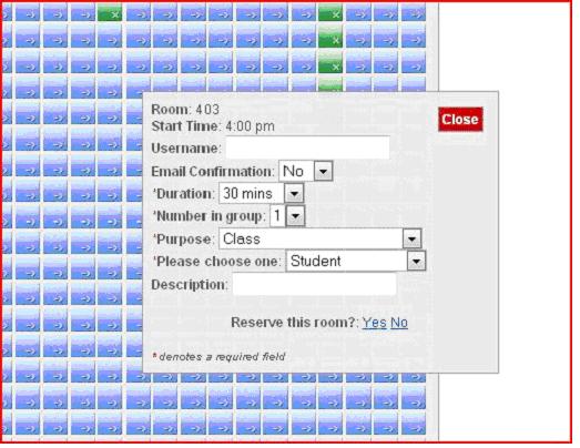 The Code4lib Journal Openroom Making Room Reservation