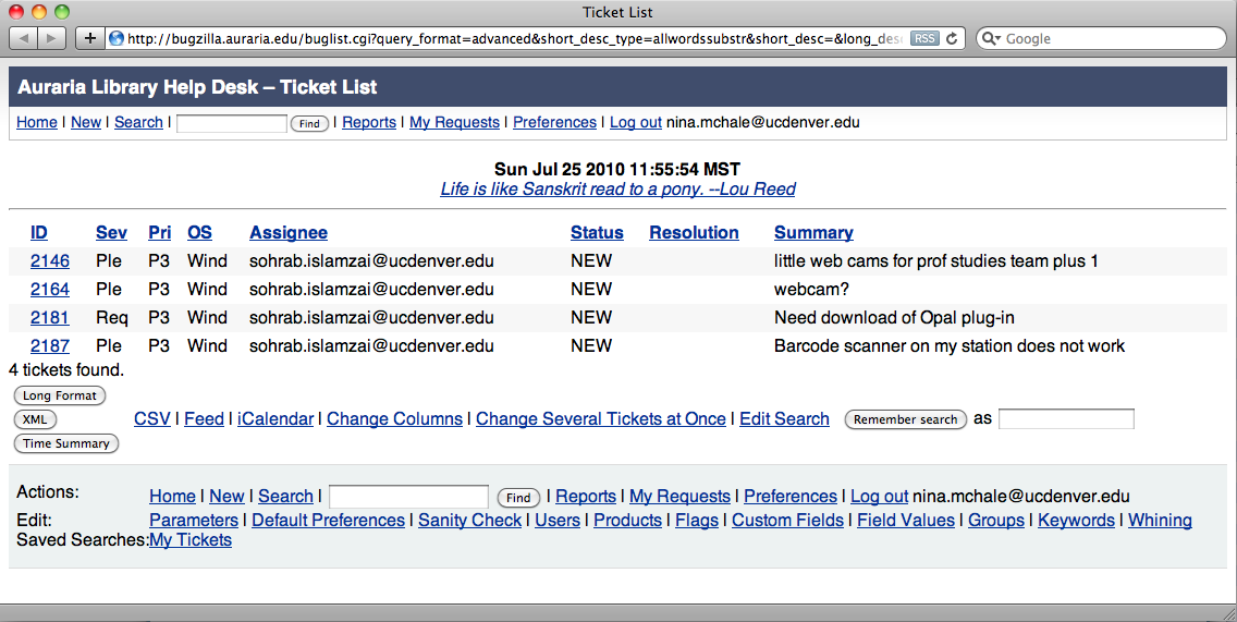 The Code4lib Journal Managing Library It Workflow With Bugzilla