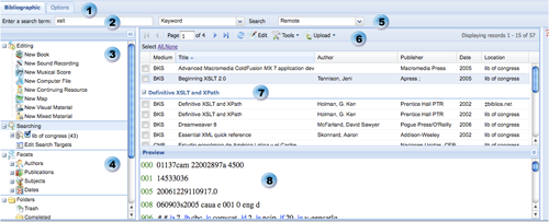 Figure 3: biblios ExtJS Widgets