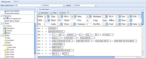 Figure 6: biblios MARC Editor