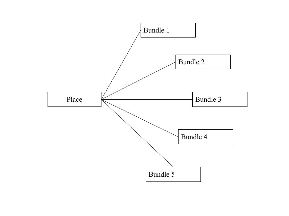 Figure 2. Bundle(s) Relationship to a Place